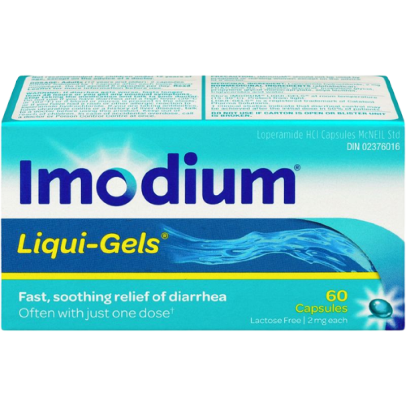 IMODIUM LIQUID GEL 2MG CAPS 60