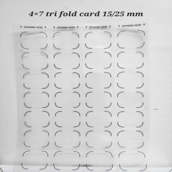 Blister Corrective Labels BB - 4x7 Tri-fold 15/25 mm (100 sh/pk) fits with Blister Pack # TWO & THRE