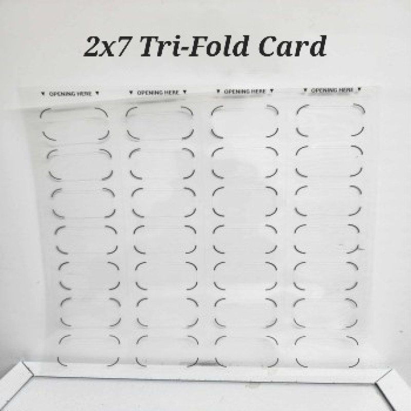 Blister Corrective Labels AA - 2x7 Tri-fold (100 sheets /pk) integrates with Blister Pack # ONE