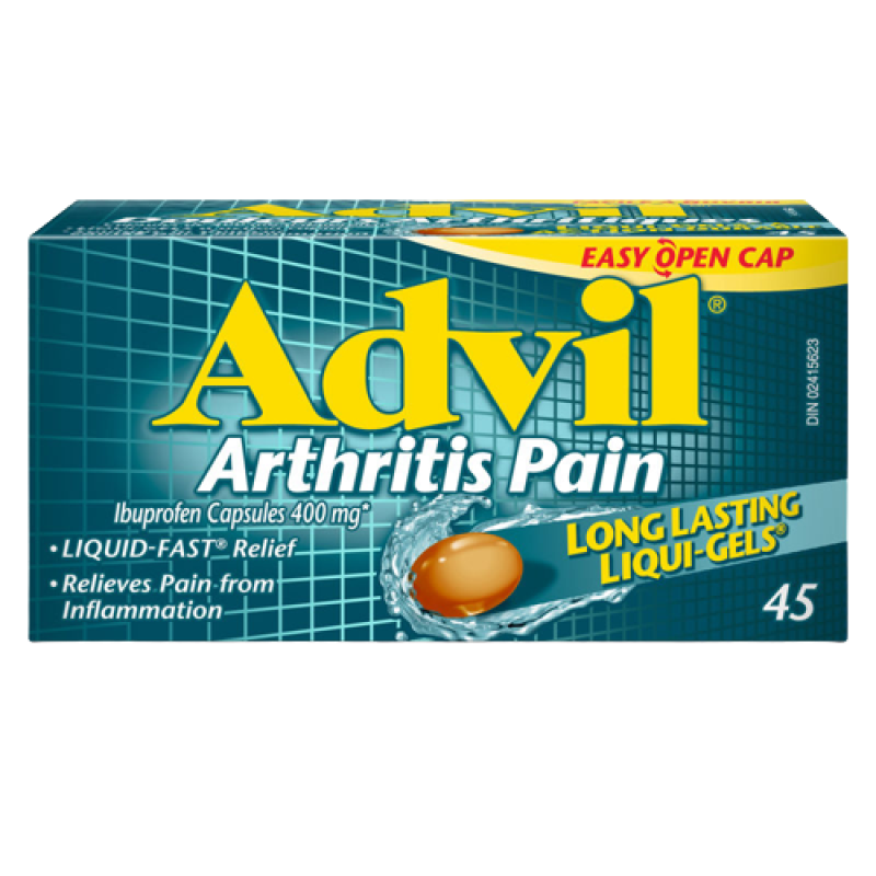 Sale - ADVIL ARTHRITIS PAIN CAPS 45*Damage box* Exp: 12/26 to 10/27
