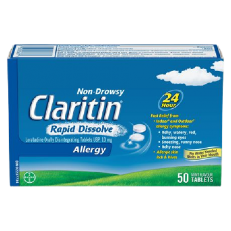 Sale - CLARITIN RAPID DISSOLVE TB 10MG 50 - Early Exp: 07/25
