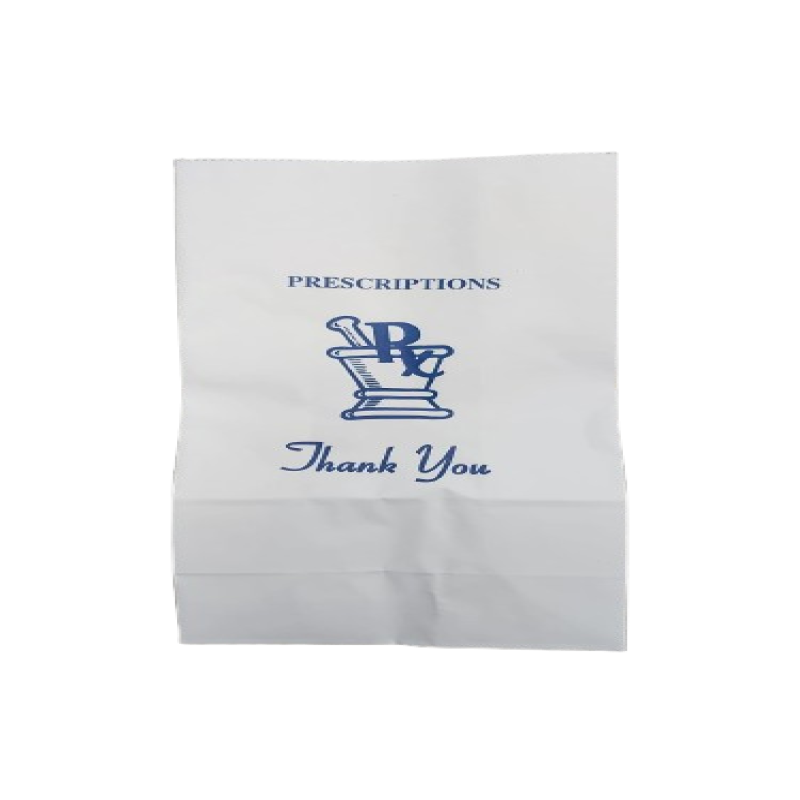 Paper Bag White Large - 10 LB (1000 Bags) - 13 1/3" (H) x 6 1/5" (L) x 4" (W)