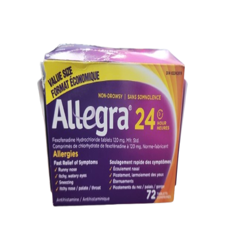 Sale - ALLEGRA 24 HOURS TB 120MG 72 *Damage Box* Exp: 03/26