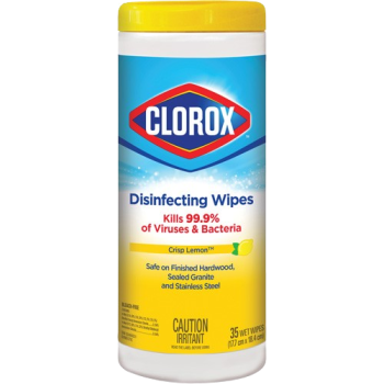 CLOROX WIPES DISINFECTING FRESH LEMON SCENT 35